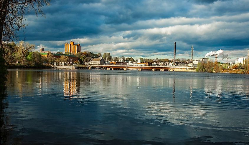 Glens Falls Paper Factory Upstate New York Adirondacks