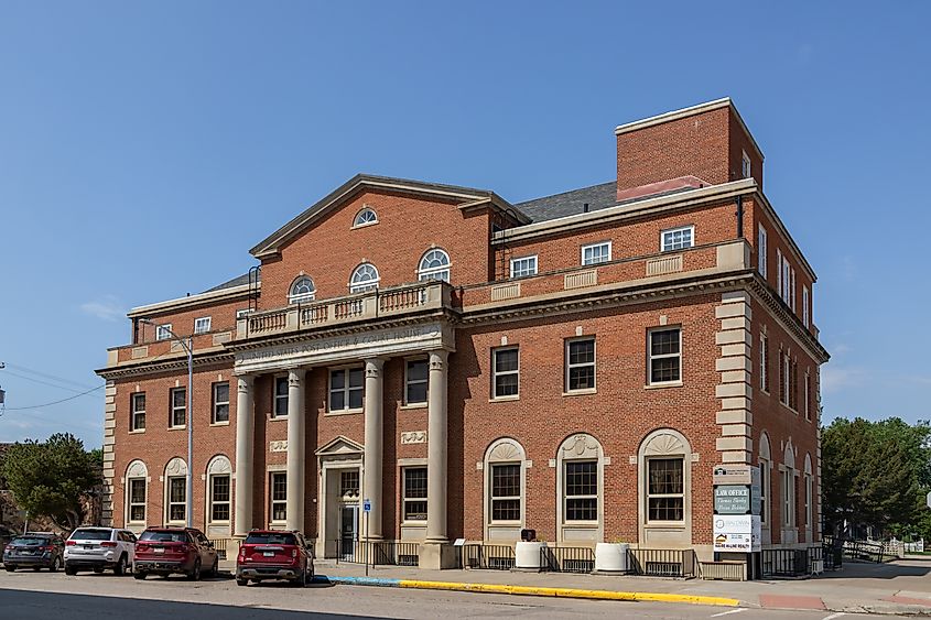Historic Post Office and Court House in Havre, Montana. 