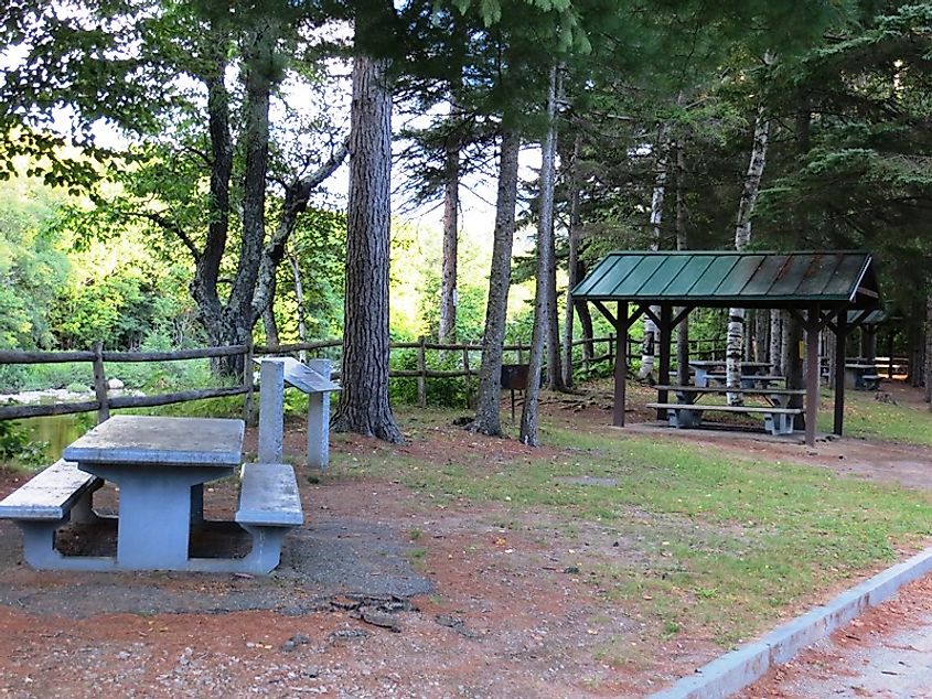 Rest Area off Route 27 in Carrabasset Valley near the Carrabasset River, via 