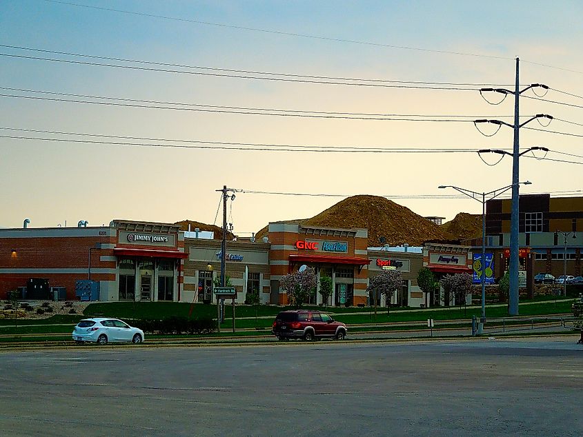 Strip mall in Fitchburg, Wisconsin