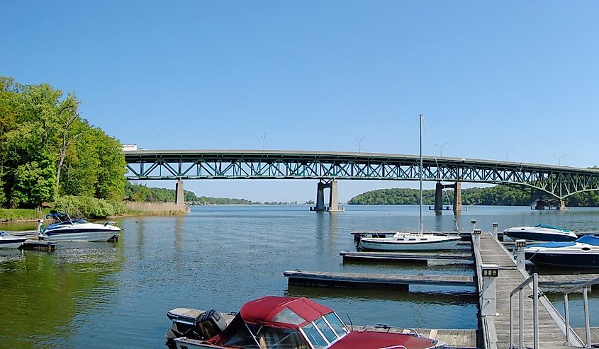 Irondequoit Bay Bridge span Irondequoit Bay in Irondequoit, Monroe County, New York State