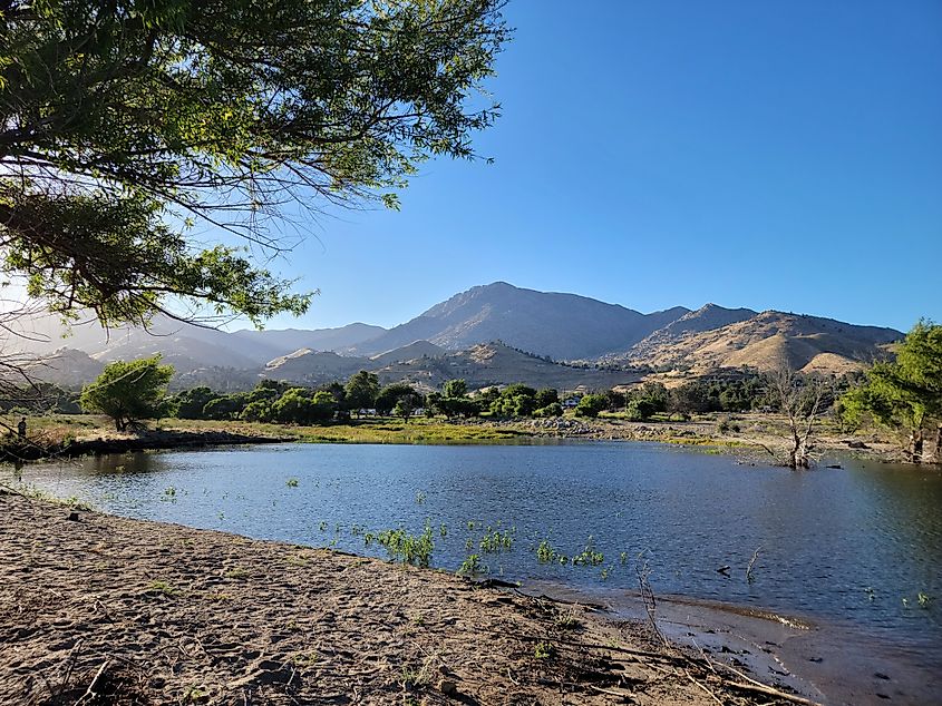 The scenic Lake Isabella in California.