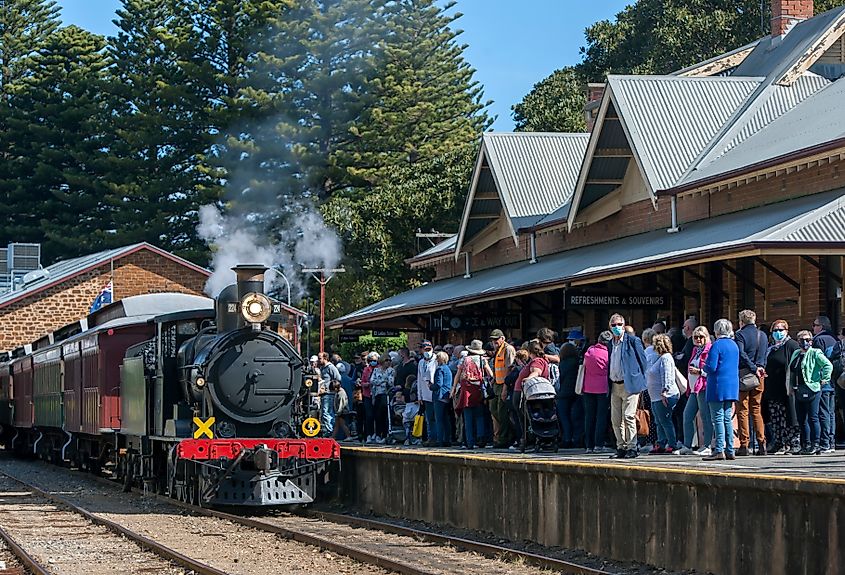 The train station at Victor Harbor, South Australia