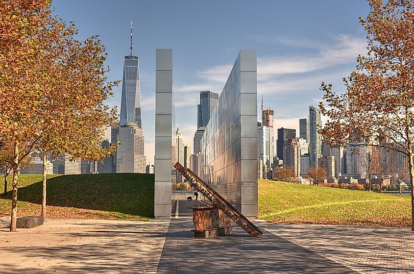 The Empty Sky Memorial in Jersey City, New Jersey