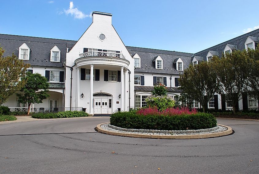 Penn State University Park The Nittany Lion Inn, Fine Food and Lodging, via McCarraher's Photo 0p / Shutterstock.com