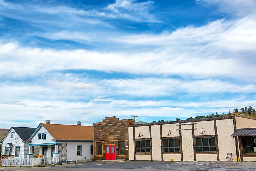 Main Street running through Red Lodge, Montana