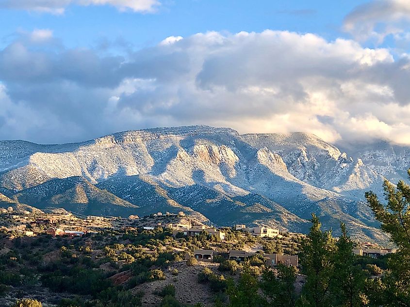 Sandia Mountains shot from Placitas, New Mexico