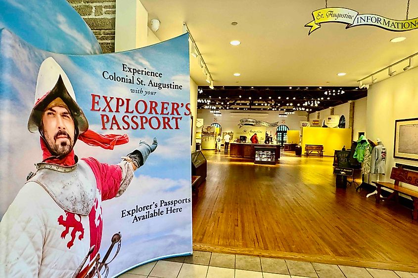 St Augustine Visitor Center and Explorers Passport photo by Bryan Dearsley