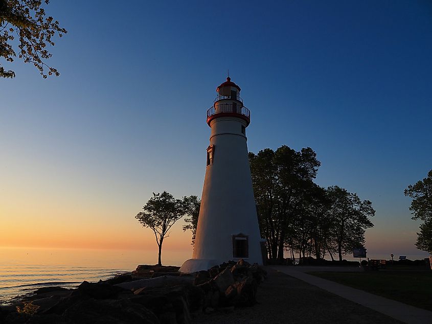 Marblehead Lighthouse in Marblehead, Ohio.