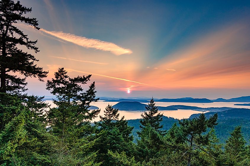 Mount Erie overlook near Anacortes, Washington.