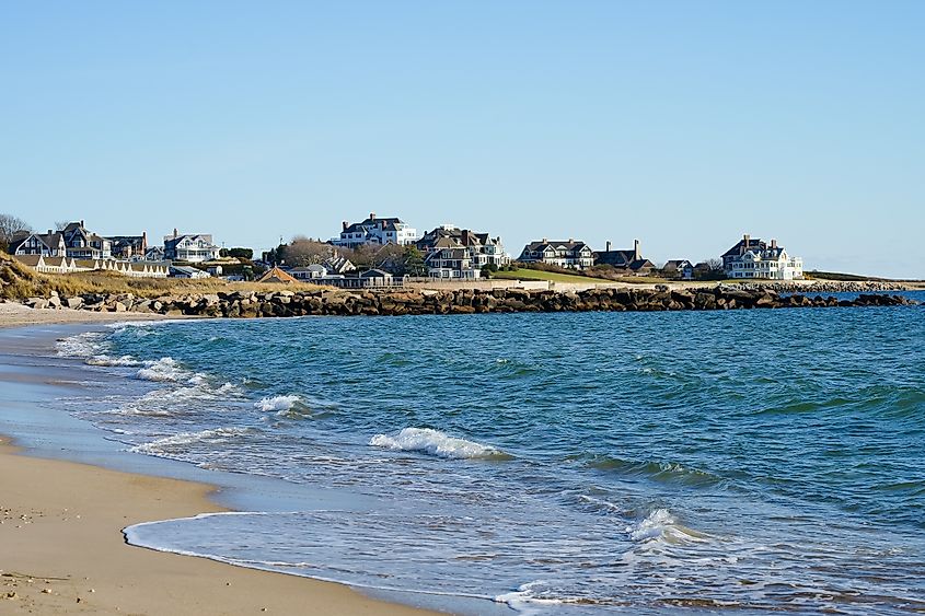 The beautiful coastline of Westerly, Rhode Island.
