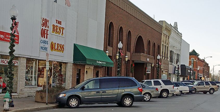 Courthouse Square in Taylorville, Illinois.