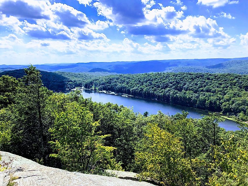 The vast wilderness of the Harriman State Park in New York.