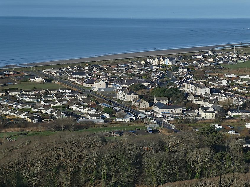 Fairbourne village in Gwynedd, Wales.