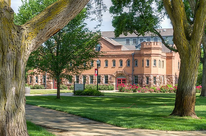 Dean Belbas Center on the campus of the University of South Dakota in Vermillion