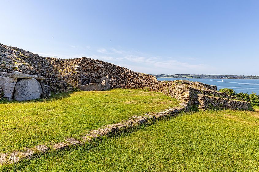 The Great Cairn Of Barnenez in Brittany, France.