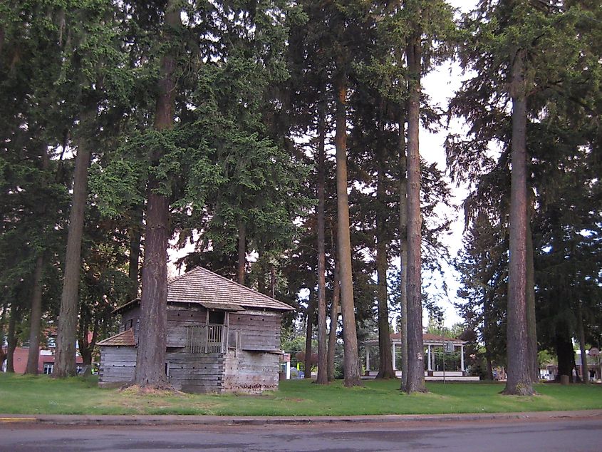 Courthouse Square Park in Dayton, Oregon.