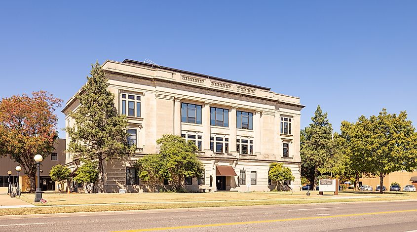 The Garvin County Courthouse in Pauls Valley, Oklahoma.