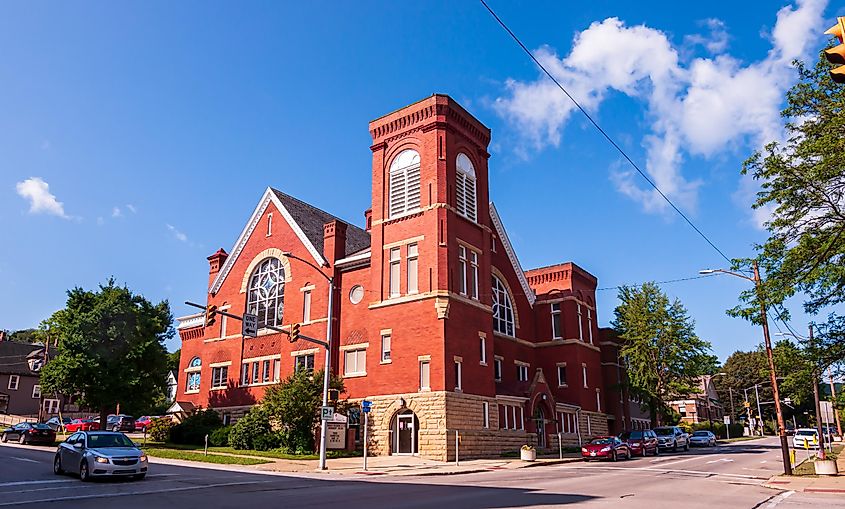 Oil City, Pennsylvania Grace United Methodist Church on Central Avenue