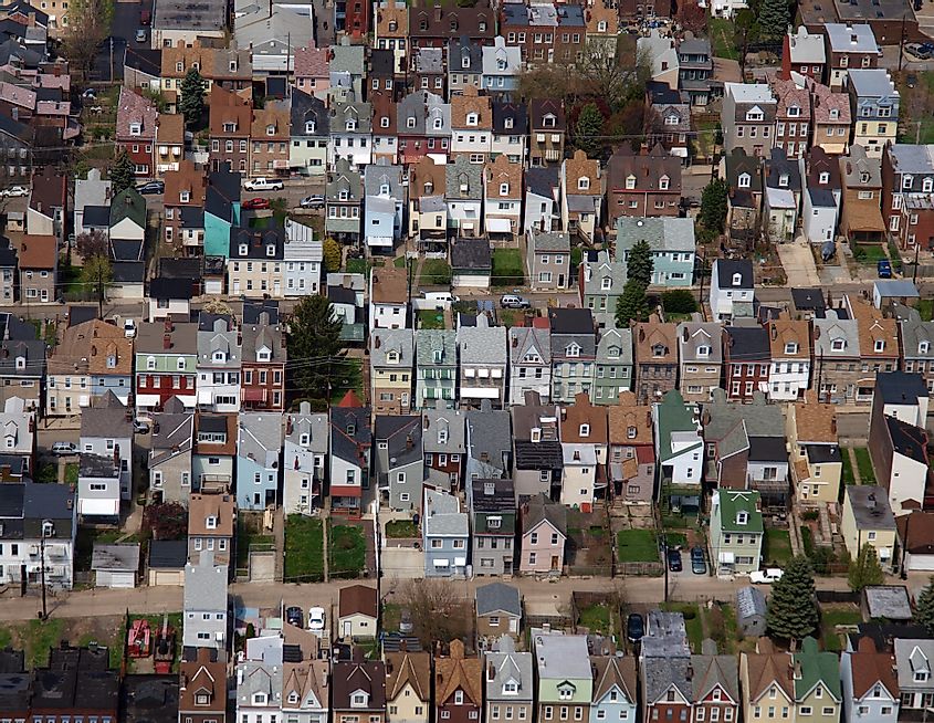 row homes in rust belt usa