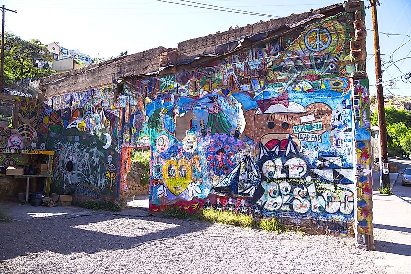 Bisbee Art Wall in Bisbee, Arizona.