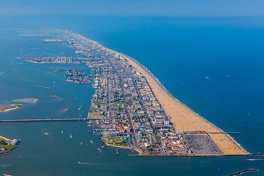 Aerial view of Ocean City