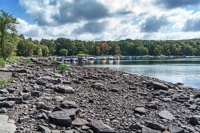 Lake Wallenpaupack in Hawley, Pennsylvania.