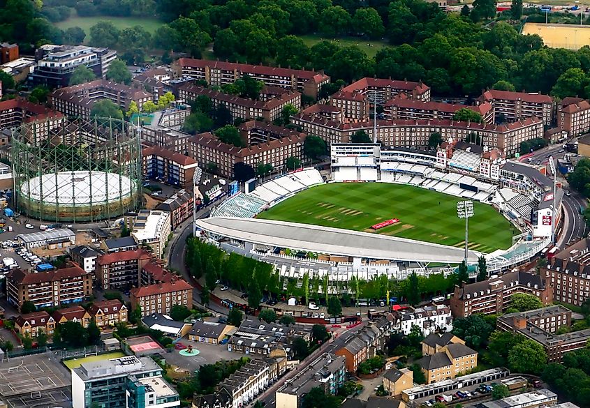 The Oval cricket ground in London, UK.