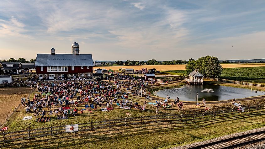 People out in the town of Ronks in Pennsylvania.