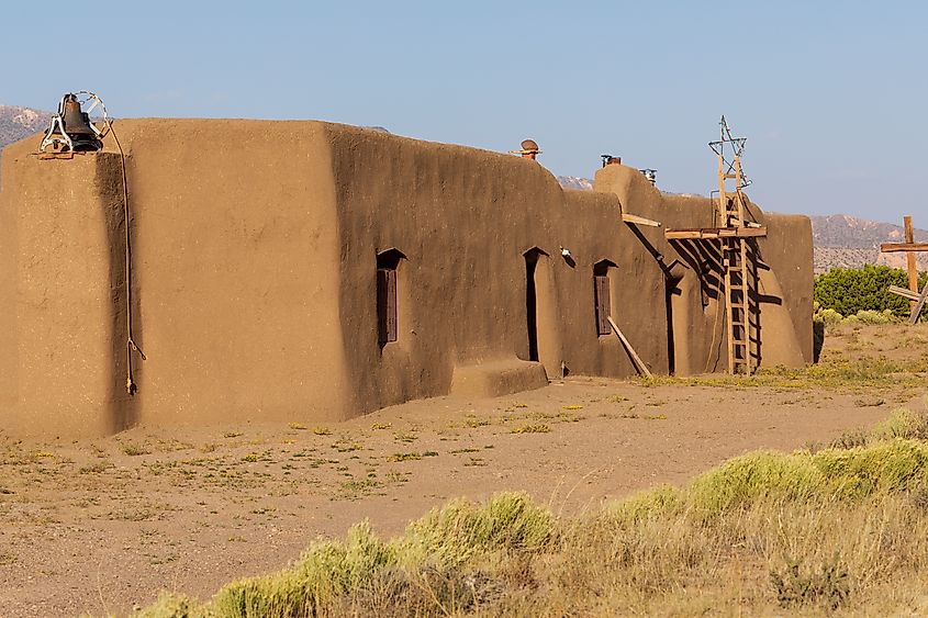 The Penitente Morada (meeting house) in Abiquiú, New Mexico.