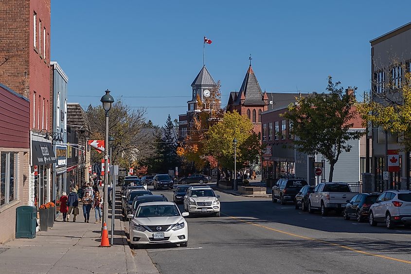Main Street in Huntsville, Ontario. Image credit Elena Berd via Shutterstock