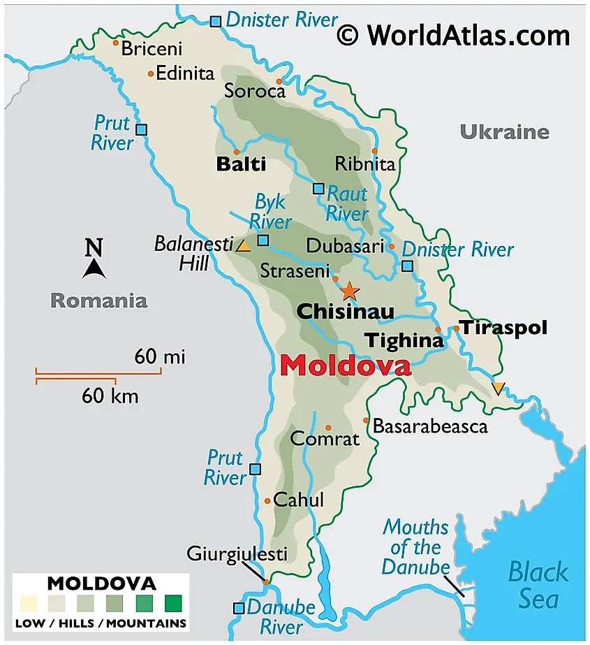 Map of Moldova