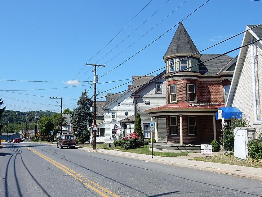 Main street in Walnutport, Pennsylvania
