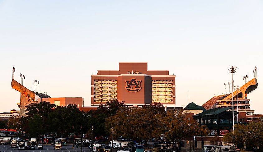 Jordan-Hare Stadium is home of the Auburn University Football Team