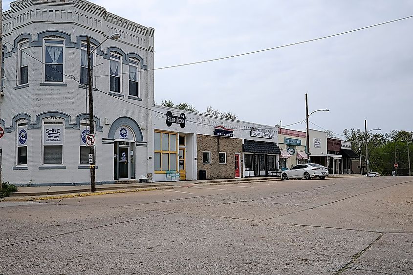 Downtown Spring Hill, Kansas.
