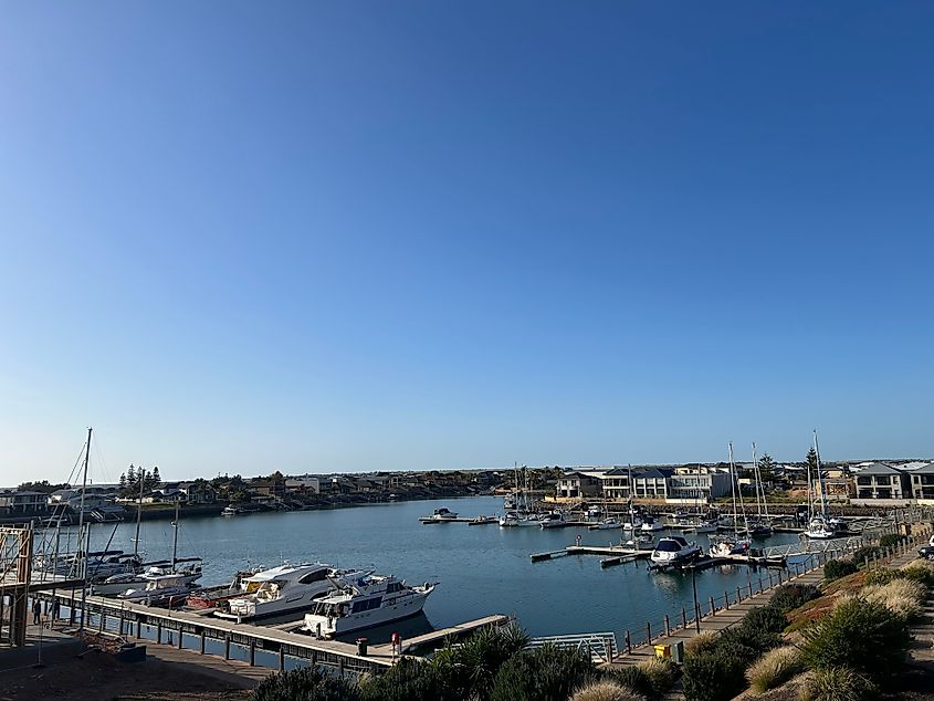 Wallaroo Marina in Wallaroo, South Australia.