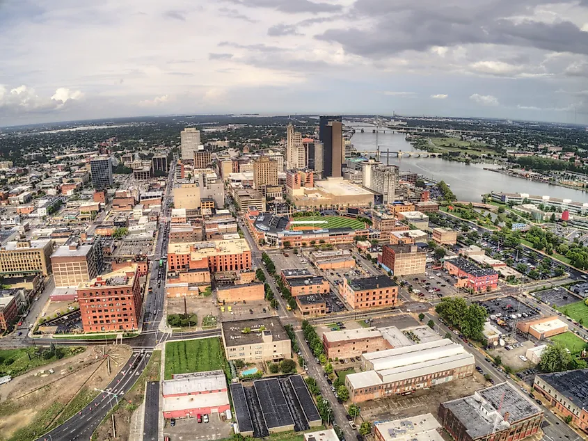 Aerial view of Toledo, Ohio