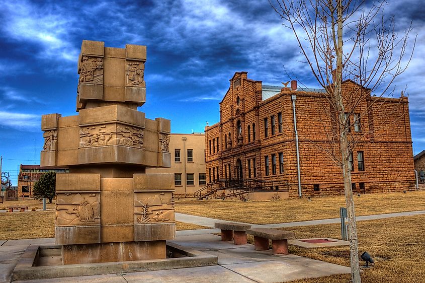 Guadalupe County Courthouse in Santa Rosa, New Mexico.