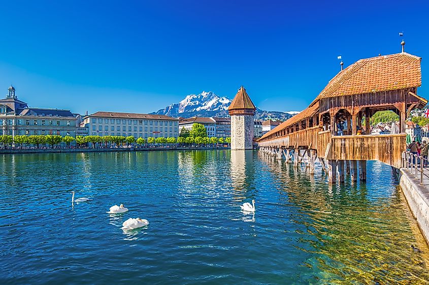 Chapel Bridge in Switzerland