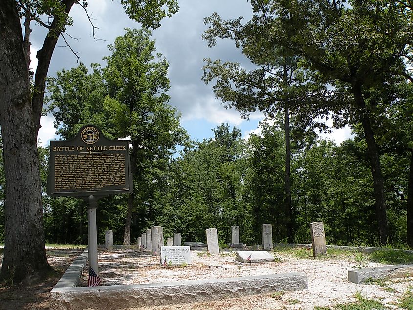 The Kettle Creek Battlefield