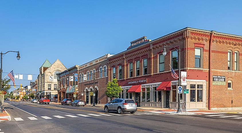 The business district on Main Street, via Roberto Galan / Shutterstock.com