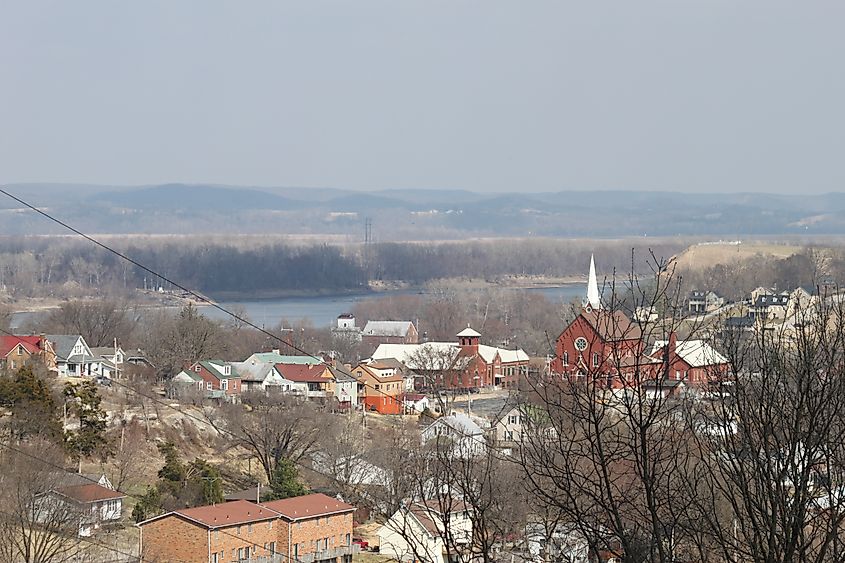 Overlooking Hermann, Missouri.