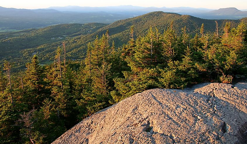 Green Mountains view in Vermont