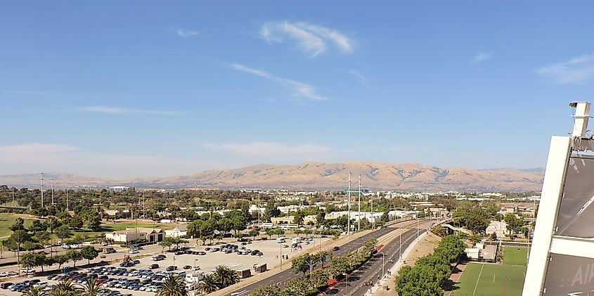 Aerial view of Santa Clara, California