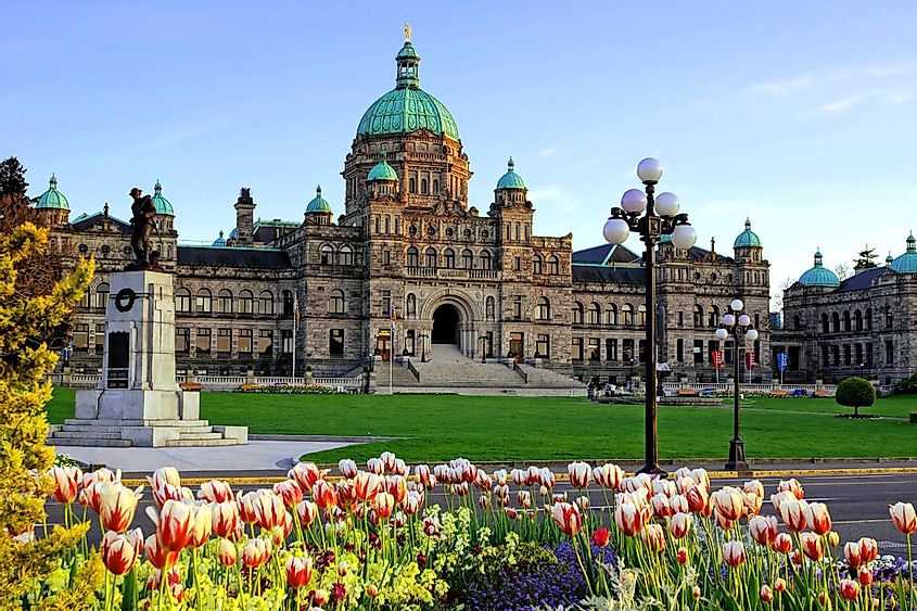 Historic British Columbia provincial parliament buildin