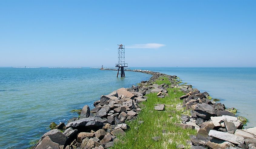 Causeway on Cape Charles, Virginia