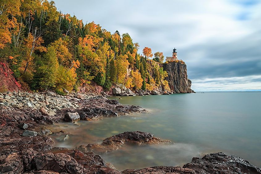 Lake Superior's shores in Minnesota.