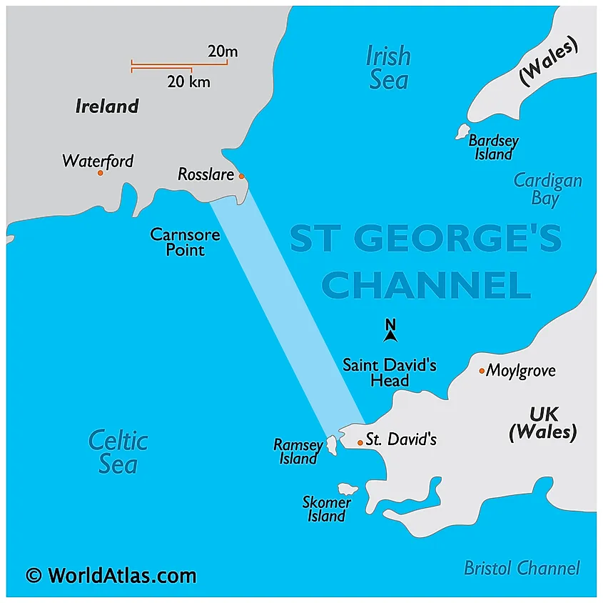 St. George's Channel map