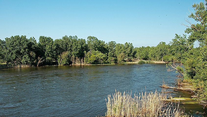 Platte River just south of Lexington, Nebraska