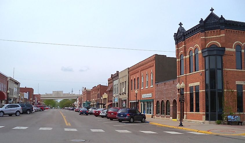 Downtown Wabasha, Minnesota.